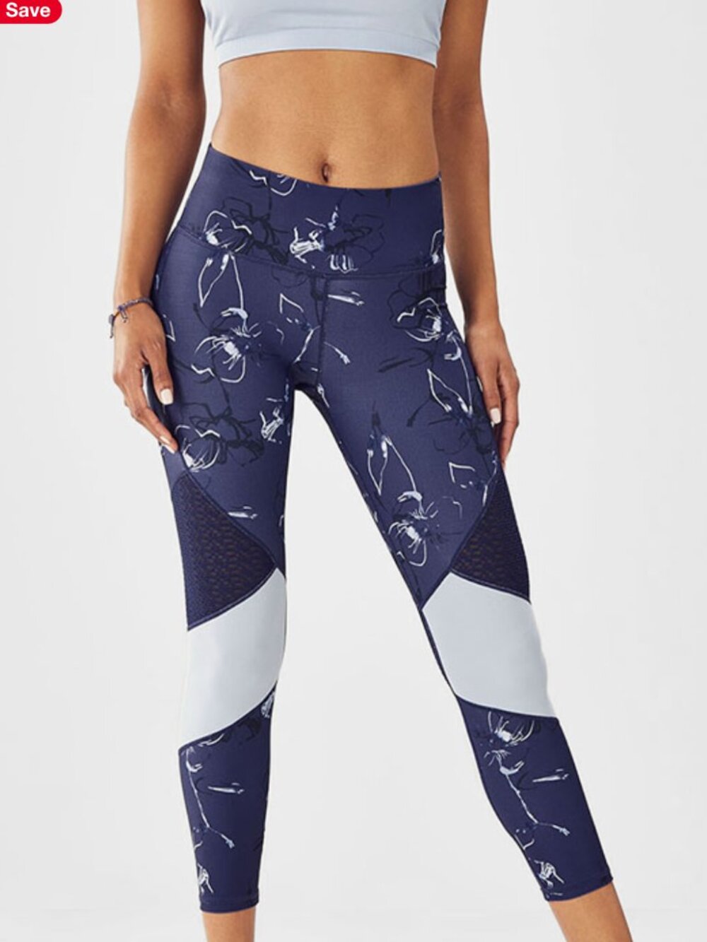 Fabletics SMALL Define PowerHold High-Waisted Inside Pocket Capri Leggings